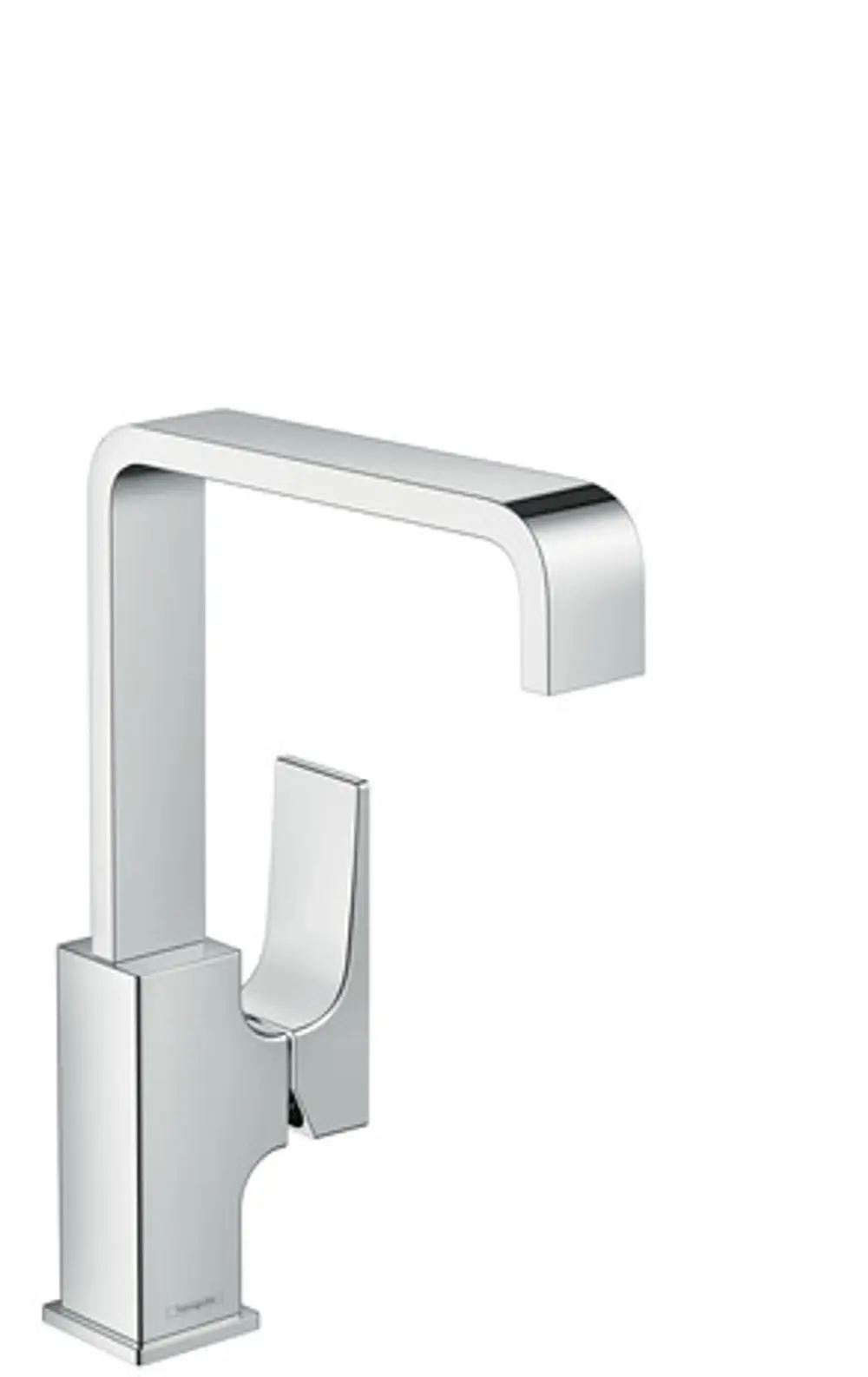 Hansgrohe Einhebel-Waschtischmischer in Chromfinish mit geradlinigem Design und Hebelgriff. Integrierte Push-Open Ablaufgarnitur.
